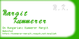 margit kummerer business card